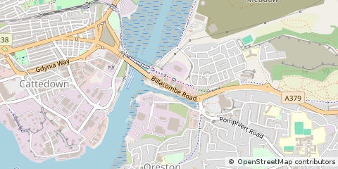 Map of Plymouth, Devon