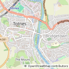 Map of Totnes, Devon