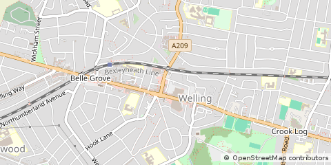 Map of Welling, Kent