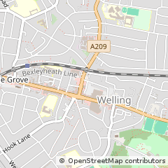 Map of Welling, Kent