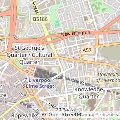 Map of Liverpool, Merseyside