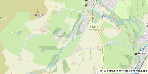 Map of Rossendale