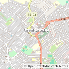 Map of Crosby, Merseyside