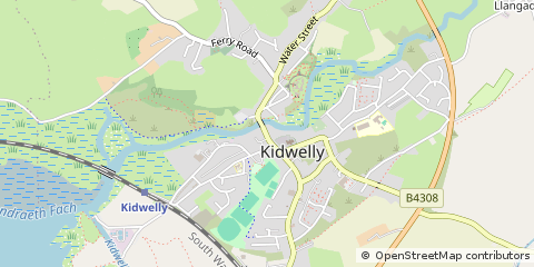Map of Kidwelly, Carms.