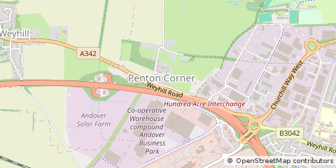 Map of Andover, Hampshire