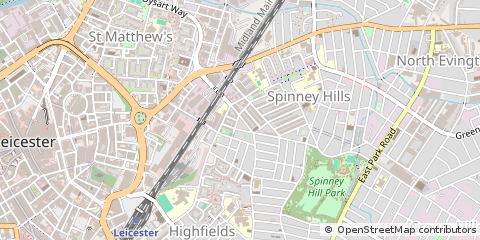 Map of Leicester