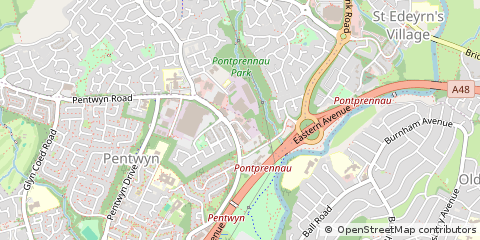 Map of Cardiff