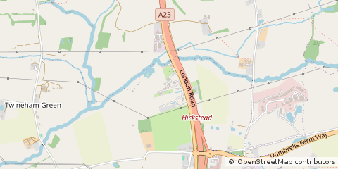 Map of Haywards Heath, West Sussex
