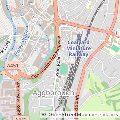 Map of Kidderminster, Worcestershire