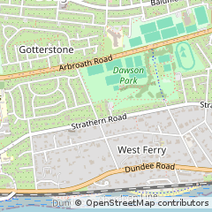 Map of Dundee, Tayside