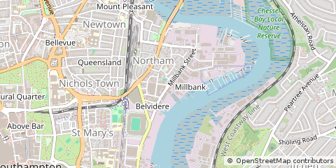Map of Southampton, Hampshire