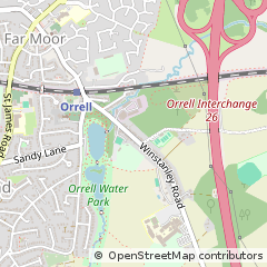 Map of Wigan, Lancashire