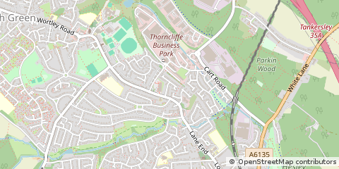 Map of Sheffield, South Yorkshire