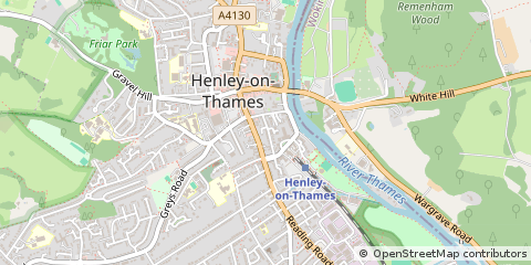 Map of Henley-on-Thames, Oxfordshire