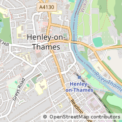 Map of Henley-on-Thames, Oxfordshire