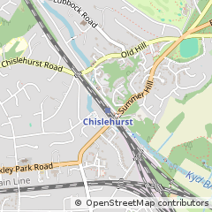 Map of Chislehurst, Kent