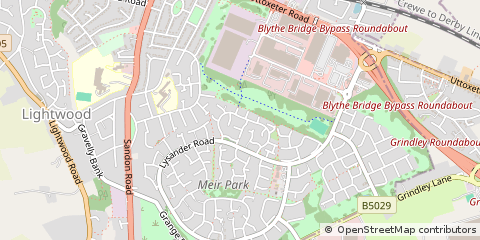 Map of Stoke-on-Trent
