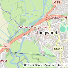 Map of Ringwood, Hampshire