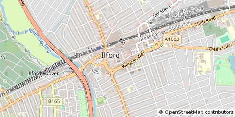 Map of Ilford