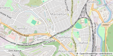 Map of Swansea