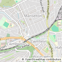 Map of Swansea