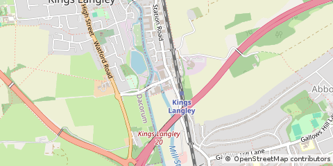 Map of Kings Langley