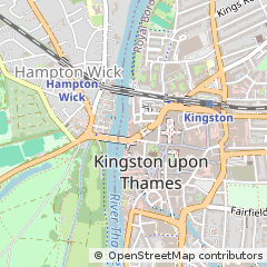 Map of Kingston Upon Thames
