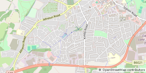Map of Sutton-in-Ashfield