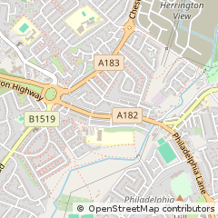 Map of Houghton LE Spring, Tyne and Wear