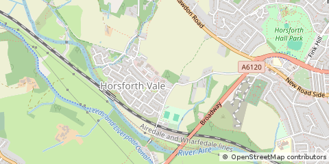Map of Leeds, West Yorkshire