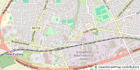 Map of Leeds, West Yorkshire