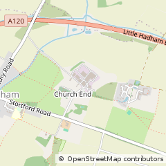 Map of Little Hadham, Hertfordshire