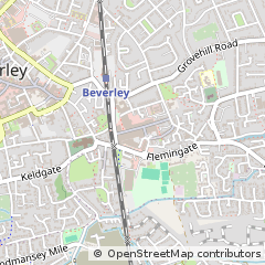 Map of Beverley, East Yorkshire