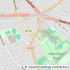 Map of Ilford, Essex