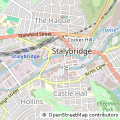 Map of Stalybridge, Cheshire