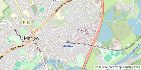 Map of Marlow, Bucks