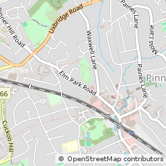 Map of Pinner, Middlesex