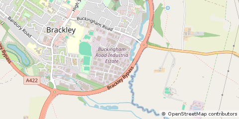 Map of Brackley, Northamptonshire