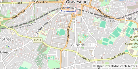 Map of Gravesend