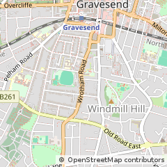 Map of Gravesend