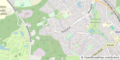 Map of Wokingham