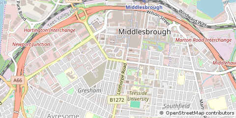 Map of Middlesbrough