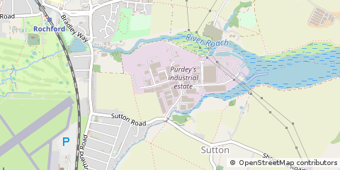 Map of Rochford, Essex