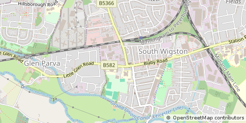 Map of Wigston, Leicester