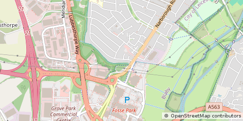 Map of Leicester