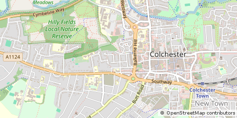 Map of Colchester, Essex