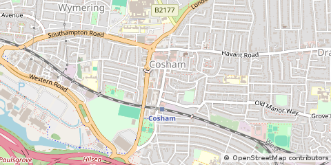 Map of Cosham, Hampshire
