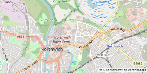 Map of Northwich