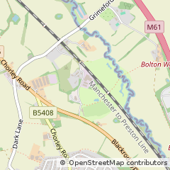 Map of Bolton, Lancashire