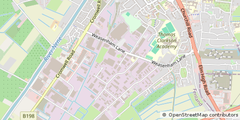 Map of Wisbech, Cambs